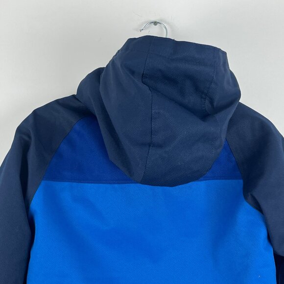Monster Kids Parka Jacket Size 12 Blue Full Zip Hooded Pockets Lined Insulated - Picture 7 of 9